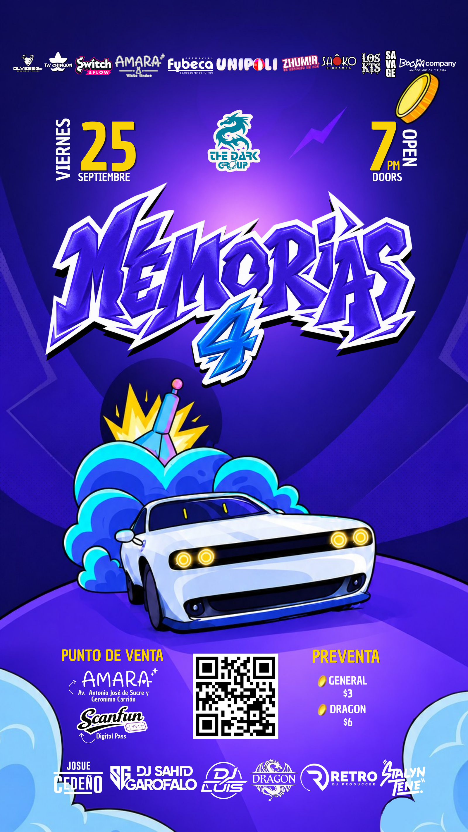 Flyer de Memorias 4